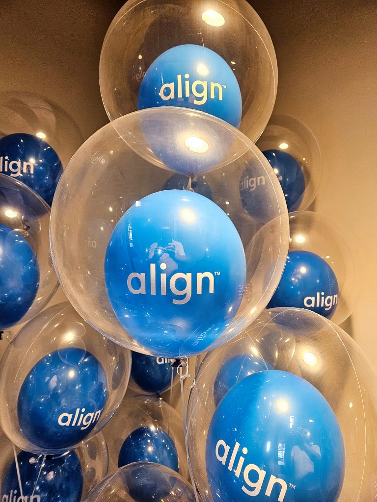 Balony w balonie na otwarcie nowych biur firmy Align