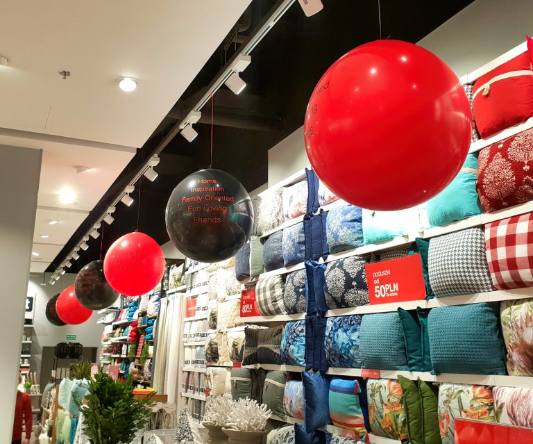 Balony olbrzymy z nadrukiem na otwarcie