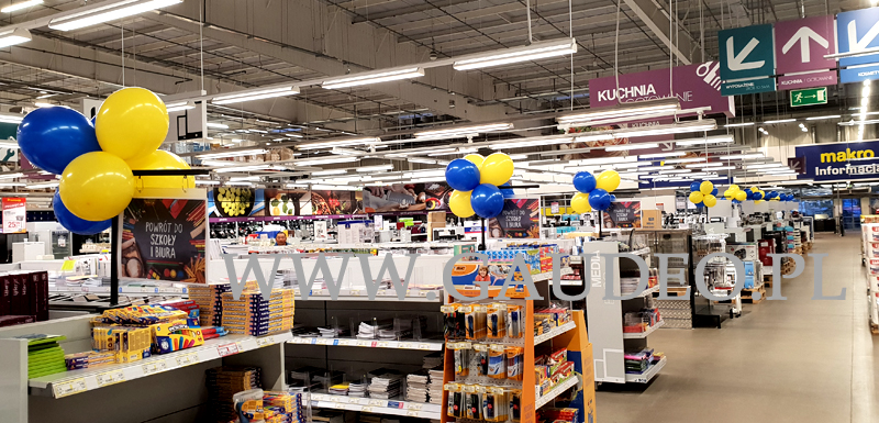 Dekoracja balonowa na urodziny Makro Wrocław