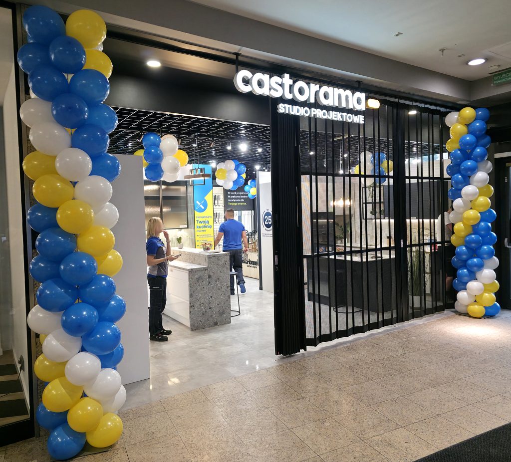 Dekoracja z balonów dla Castoramy w Galerii Dominikańskiej