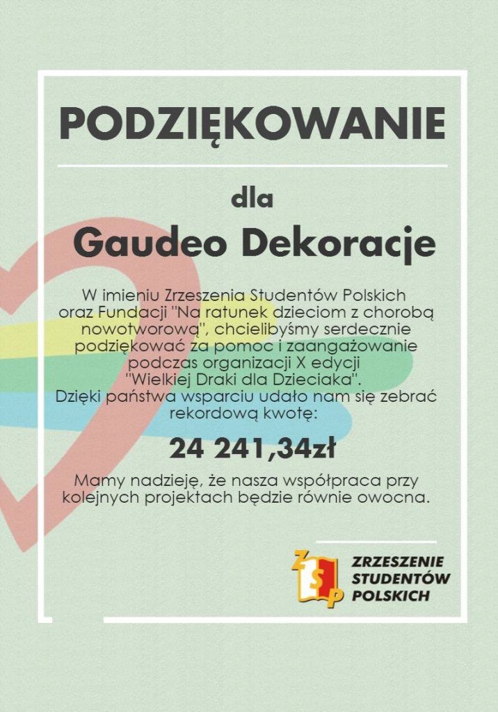 Balonowe Oskary na finale akcji Wielka Draka dla Dzieciaka
