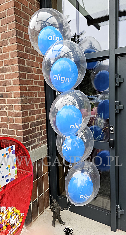 Balony w balonie z nadrukiem i helem we wrocławskiej firmie